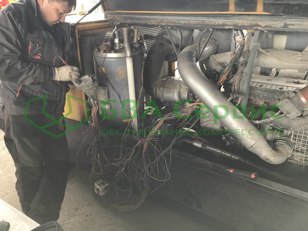 Диагностика компрессора Atlas Copco XAHS 236
