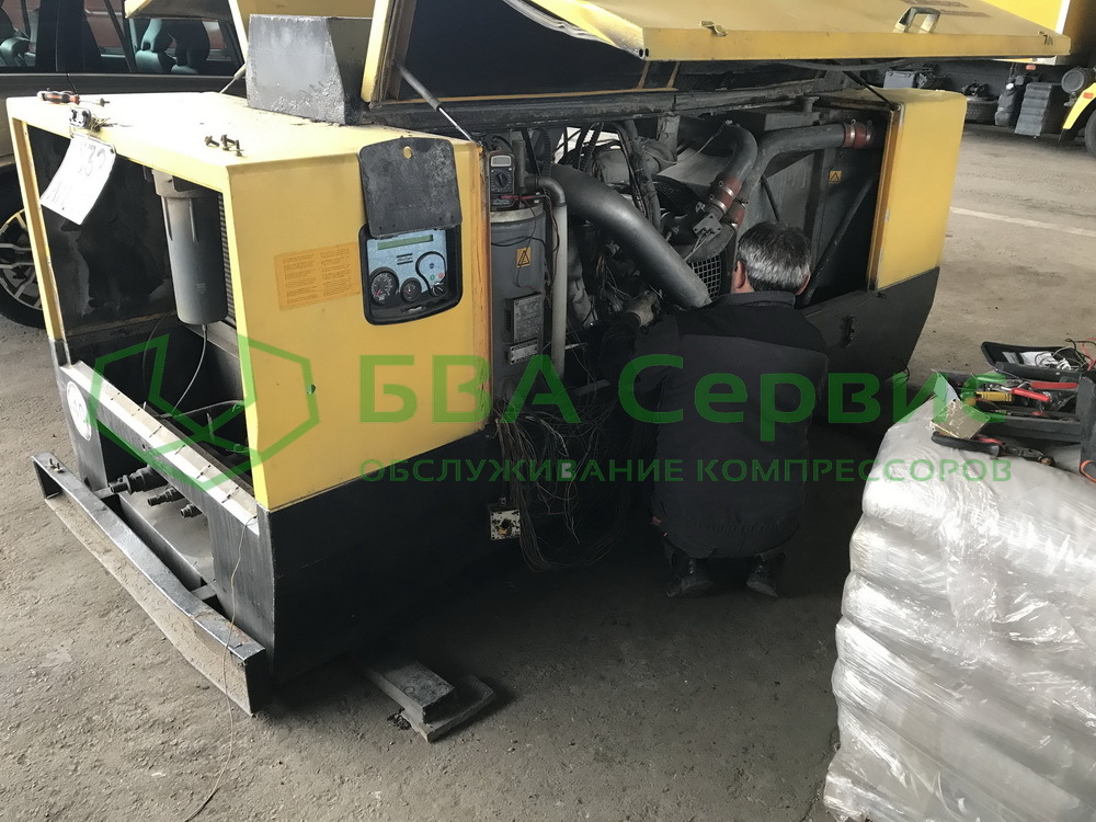 Диагностика компрессора Atlas Copco XAHS 236
