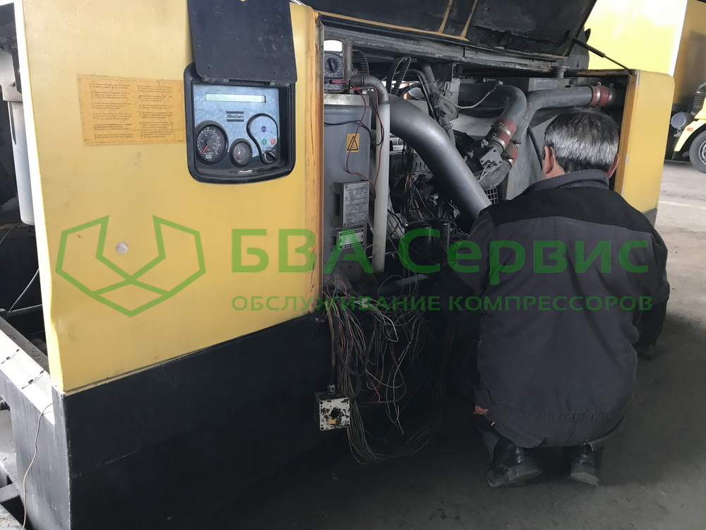Диагностика компрессора Atlas Copco XAHS 236