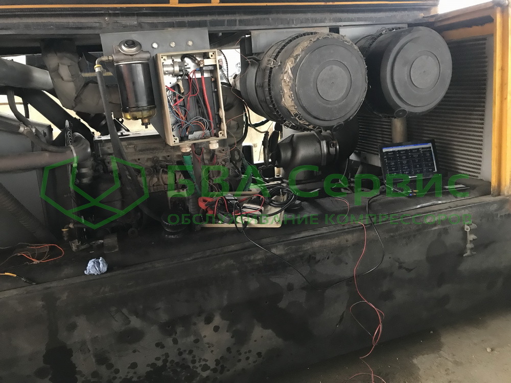 Диагностика компрессора Atlas Copco XAHS 236