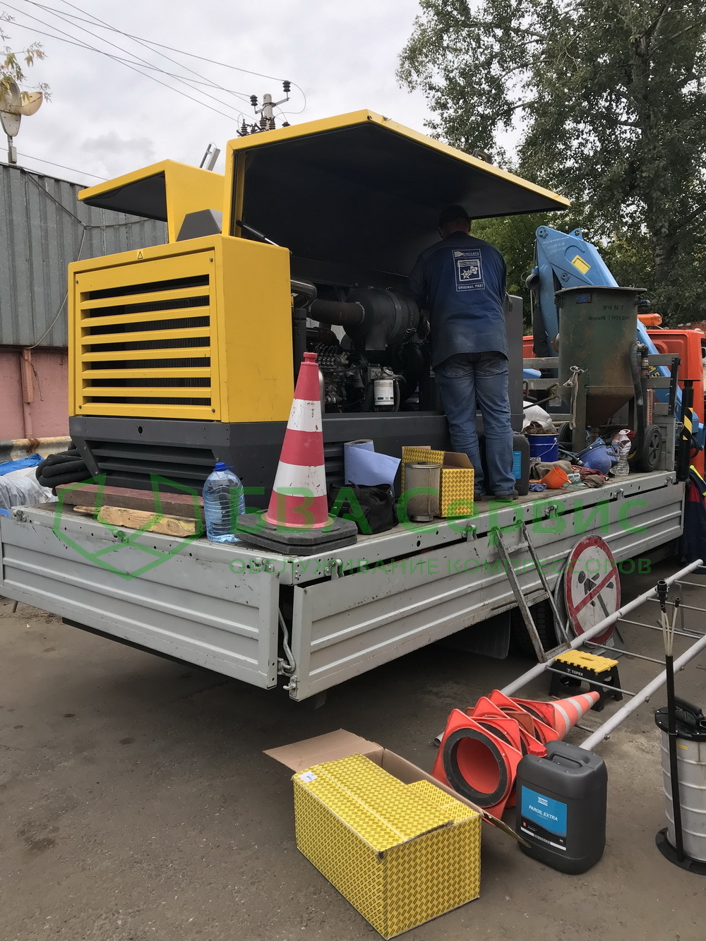 ТО1000 на дизельном компрессоре Atlas Copco XAHS450