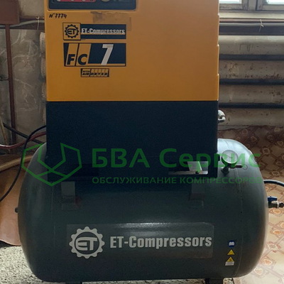 Техническое обслуживание компрессора ET-COMPRESSOR FC 7 (он же Fini Cube 7)