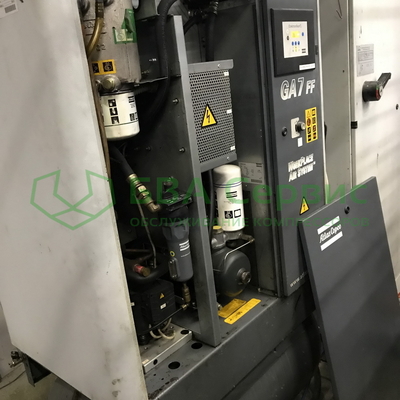 Диагностики винтового электрического компрессора Atlas Copco GA 7FF
