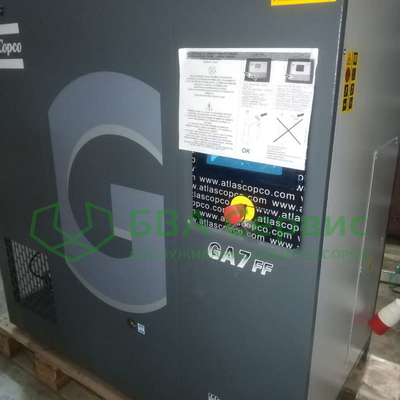 Техническое обслуживание винтового компрессора Atlas Copco GA7 FF