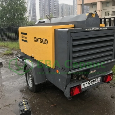 Диагностика винтового дизельного компрессора Atlas Copco XATS 156