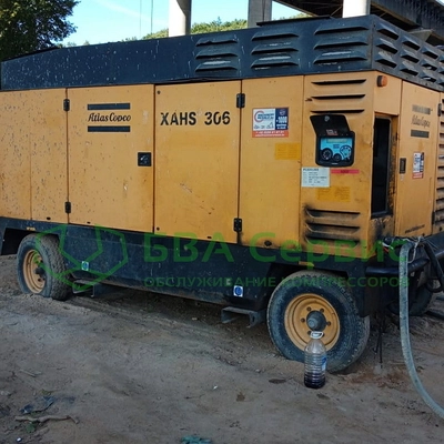 Диагностика и ремонт винтового дизельного компрессора Atlas Copco XAHS 306